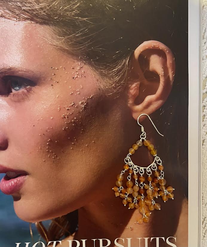 Carnelian Dangle Earring