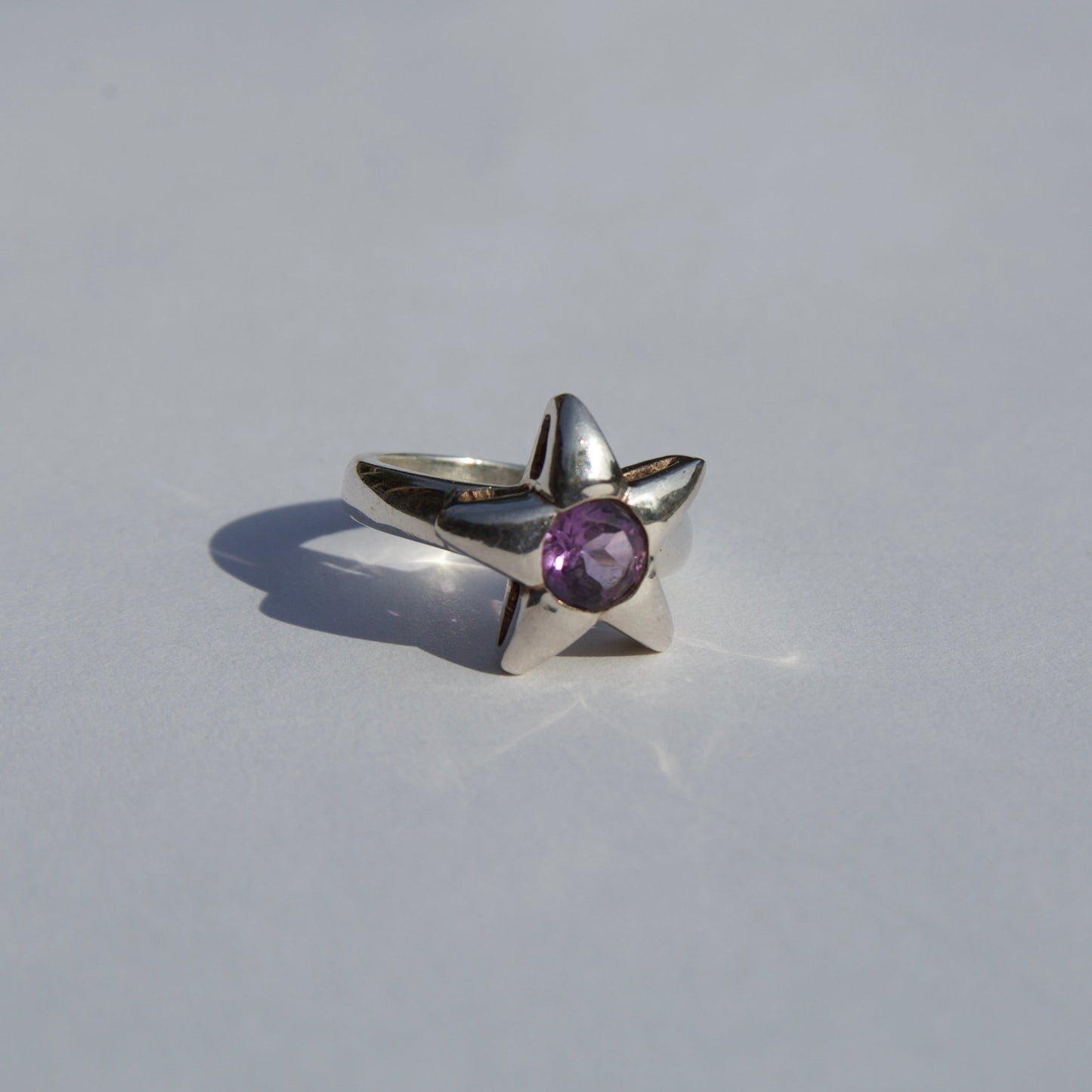 Amethyst Star ring