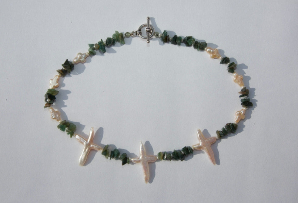 Pearl and Agate necklace