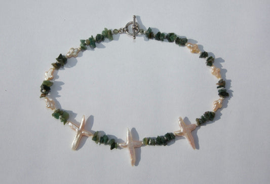 Pearl and Agate necklace