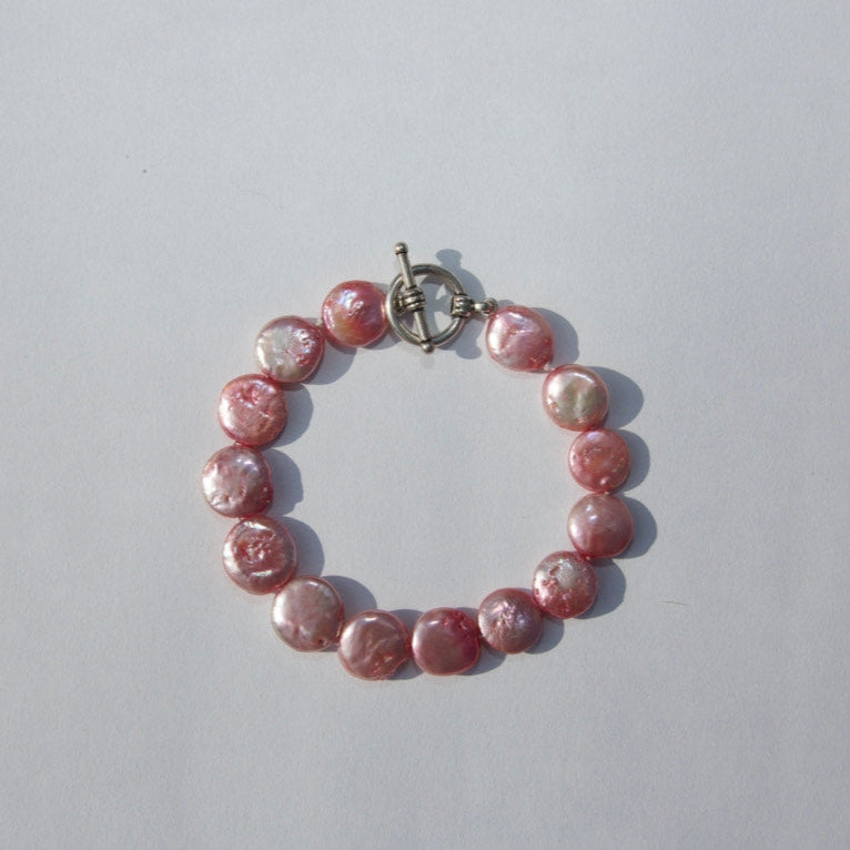 Flat Pearl Bracelet