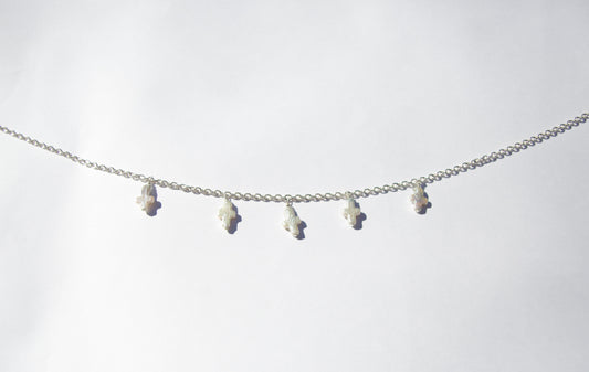 Pearl cross necklace