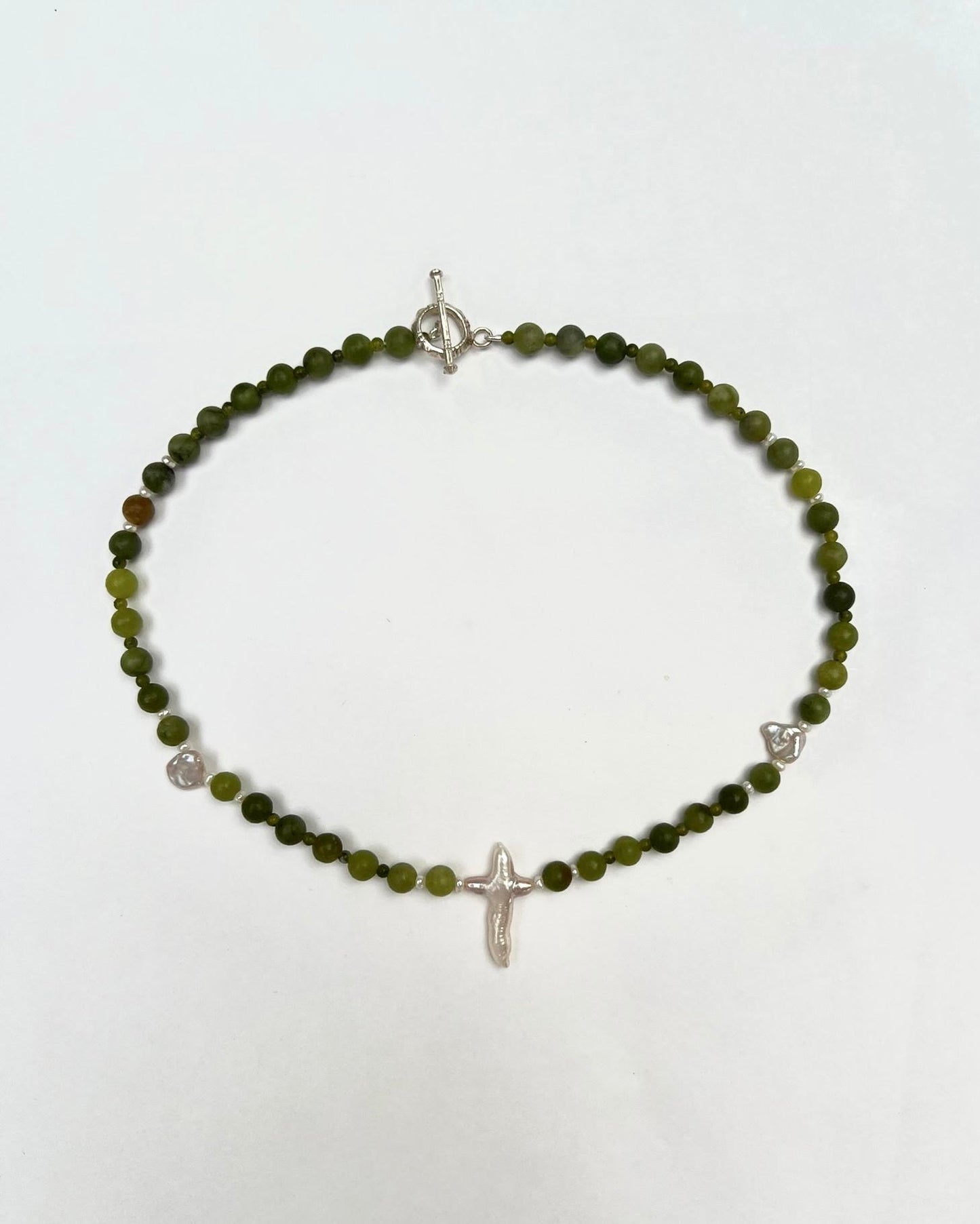 Prehnite, Agate and Pearl