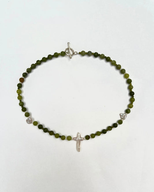 Prehnite, Agate and Pearl